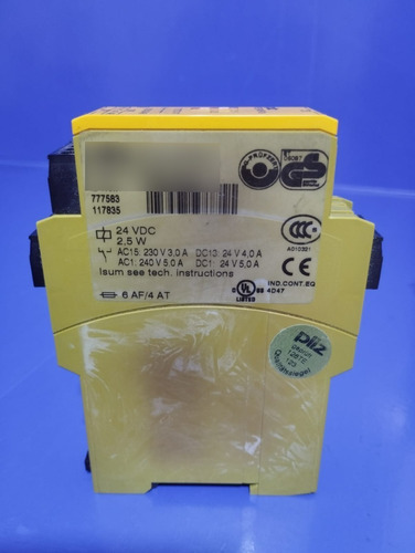 Pilz Pze X4vp 3/24vdc 4n/o Flx Relé De Seguridad, (777583)