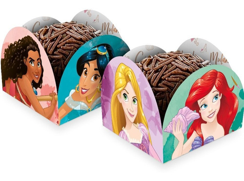 Porta Forminha Doce Princesas Disney - Embalagem Promocional