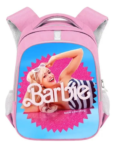 Mochila Barbie-100% Poliéster, Espaciosa Y Fácil De Limpiar