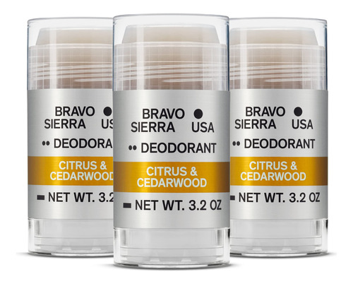 Bravo Sierra - Desodorante Natural Sin Aluminio Para Hombres