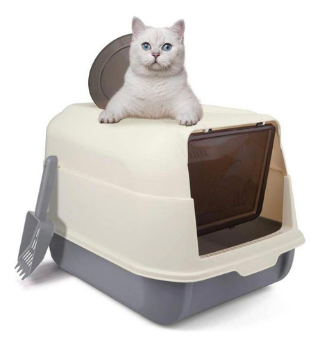 Arenero Grande Cerrado Para Gatos