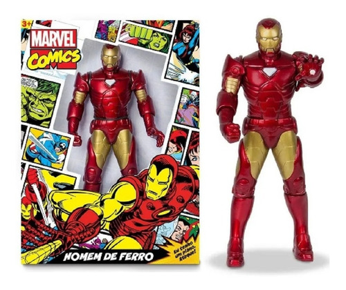 Boneco Marvel Comics - Homem De Ferro Gigante - Mimo Toys