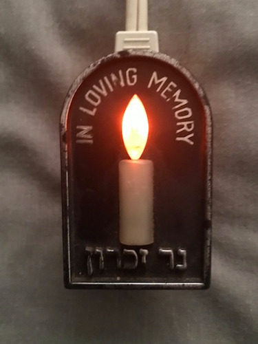 Lámpara Yahrzeit Conmemorativa - Ner Zikaron (israel) (Usado)