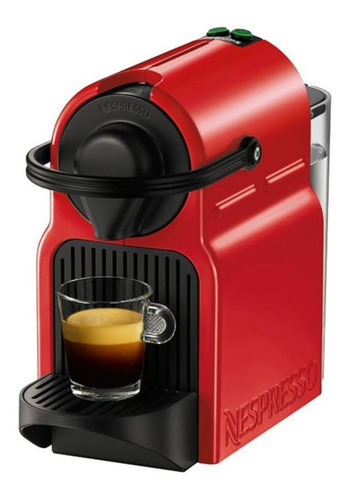 Cafetera Nespresso Krups Inissia C40 automática ruby red para cápsulas monodosis 220V