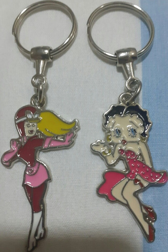 Chaveiros De Metal Da Penélope Charmosa+betty Boop/novos