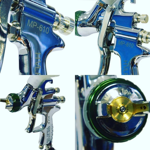 Pistola Alta Producao Hvlp Gravidade 1.3 Mp610 Wimpel Maleta