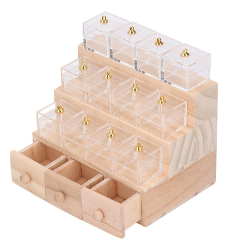 Vitrina De Caramelos Dollhouse, De Madera, Realista, En Mini