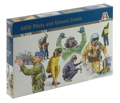 Nato Pilots And Ground Crews By Italeri # 1246       1/72