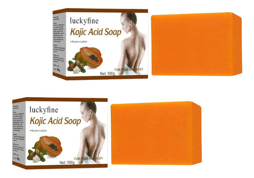 2×jabón Kójico Papaya Para Limpieza Profunda, Exfoliación