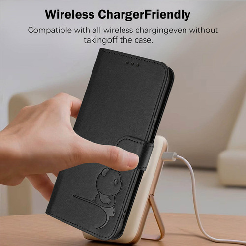 Funda Para Teléfono Inteligente Honor X9 X9a X9b X9c, Ranura Para Tarjetas Panda, Funda Tipo Cartera