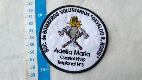 Insignia Escudo Parche Bomberos Voluntarios Adelia Maria '5