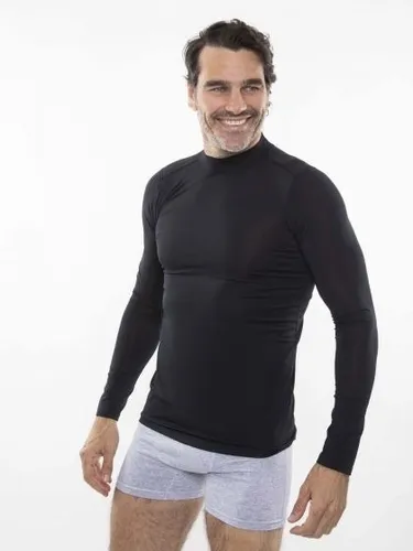 Camiseta térmica de manga larga con cuello alto alto alto para hombre