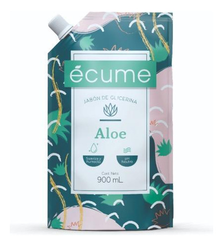 Jabón Líquido Ecume Aloe Repuesto 900ml