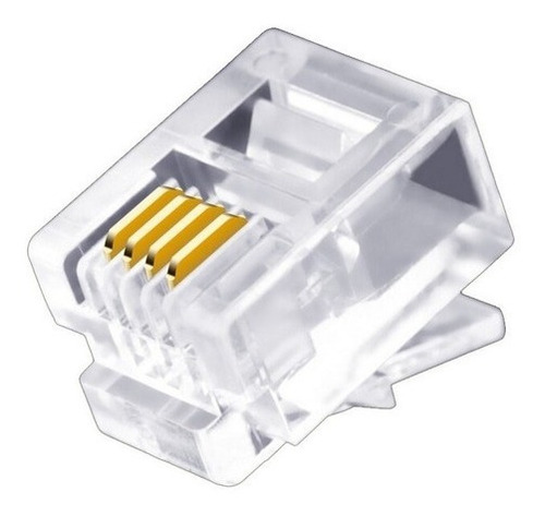 Ficha Conector Plug 4 Contactos Rj11