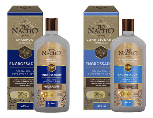 Kit Shampoo E Condicionador Engrossador - Tío Nacho 415ml