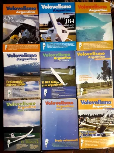 Volovelismo Argentino Lote De 43 Revistas Aviación Planeador (Usado)