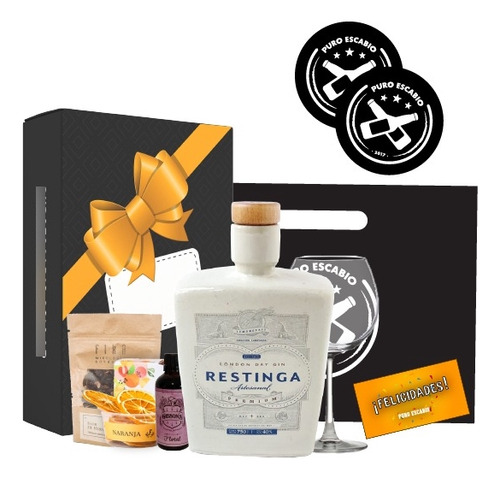 Box Gin Restinga Botanica Premium 750ml + Copa Transparente