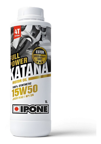 Aceite Ipone 15w50 Full Power Katana. Full Sintético