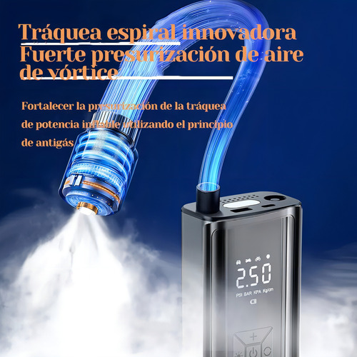 Compresor De Aire Portátil, Inflador De Llantas Inalámbrico
