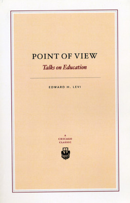 Libro Point Of View: Talks On Education - Levi, Edward H.