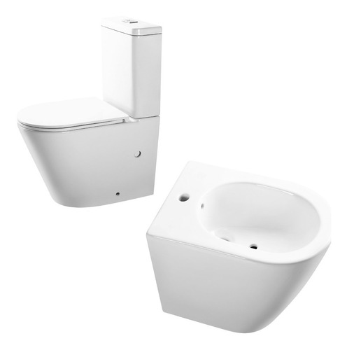 Combo Inodoro Y Bidet Padova 1 Agujero Piazza