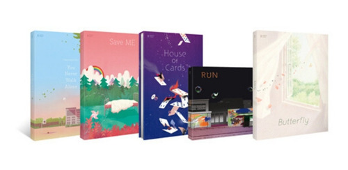Bts - Graphic Lyrics Paquete Set 5 Libros Gráficos Kpop