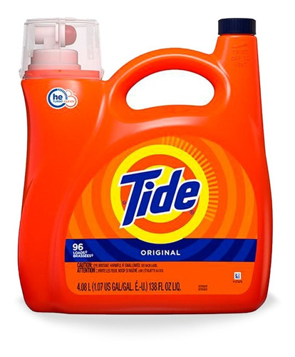 Tide Original Detergente Líquido Concentrado 4,08 L