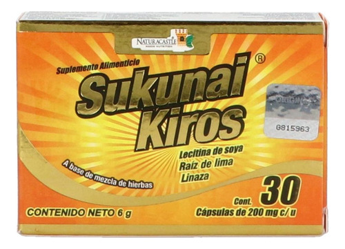 Sukunai Kiros Caja Con 30 Cápsulas De 200 Mg