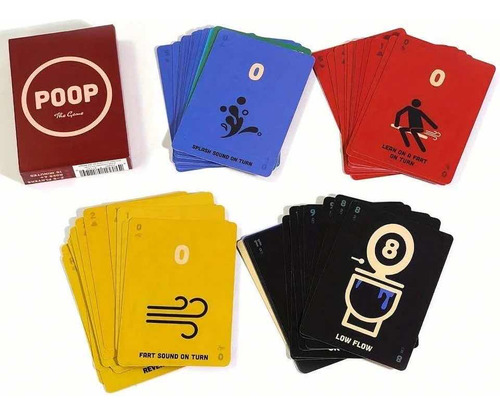 Poop The Game, Juego De Mesa Poop Juego Familiar Cartas Popo