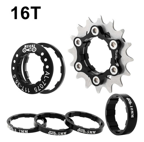 16t Cassete Single Cog Set Peças Cassete Aço Inoxidável