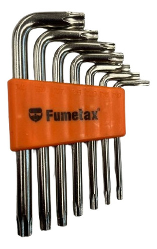 Juego De 7 Llaves Torx Fumetax Mod. Sw-630202002-7l Cromado