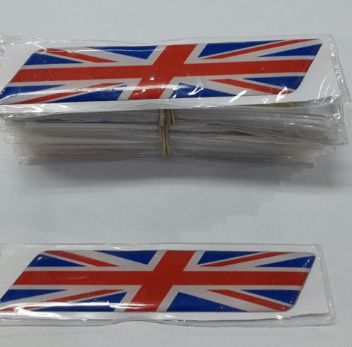 Calcos Banderines 3d Para Auto Bandera Inglaterra 12cmx2.5cm