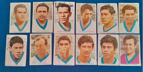 12 Figuritas Selección De El Salvador Copa Mundial 1970