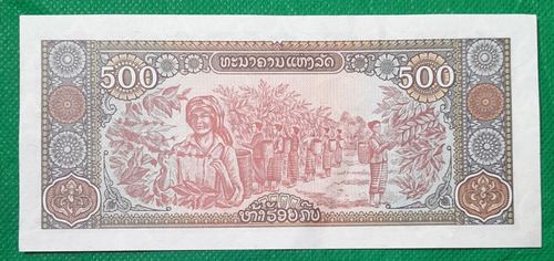 Billete De 500 Kip, Pais Laos, Estado Unc