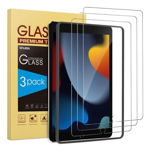 Mica Glass Sparin 3pzs Para iPad 10.2 9gen A2602 A2603 A2604