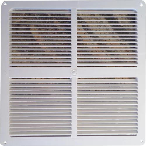 Celosía ventilación plana 23x23cm blanca en Celosías, Planas, Rejillas y  Celosías de ventilación, Terminaciones, Terminaciones