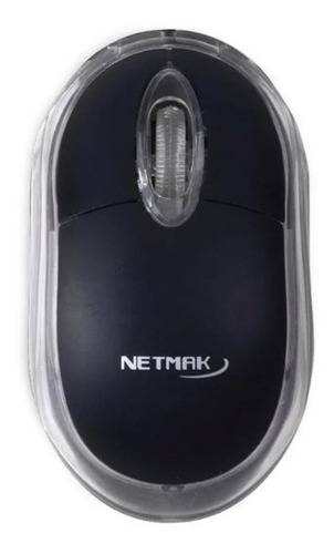Mouse Optico Netmak Con Luz Nm-m01 Con Cable Usb 1200dpi