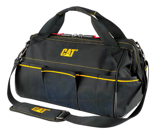 Bolso Para Herramientas Cat 41 Cm 14 Bolsillos Color Negro