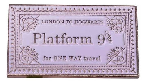 Pin Plataform 9 3/4 Harry Potter