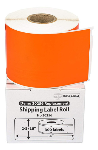 Etiquetas De Envío Compatibles Dymo 30256 Naranjas (2-...