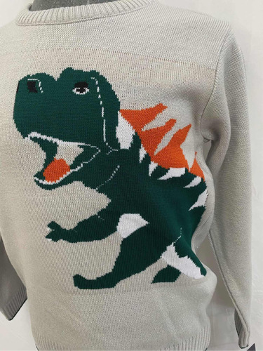 Imagen 2 de 3 de Suéter Para Niño Con Dinosaurio