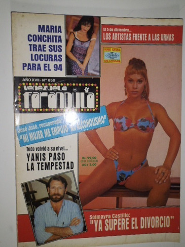 Revista   Venezuela Farandula  Nro. 850 Nov. 1993 En Fisico