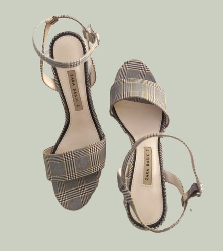 Sandalias Zara Basic Talla 38 Elegantes Impecables Unicas