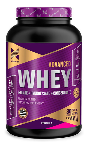 Advance Whey Proteina Xtrenght 2 Lb Isolate Hidrolizada