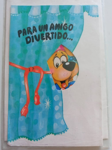 4 Tarjetas Día Del Amigo Dibujos Infantiles Vintage Retro