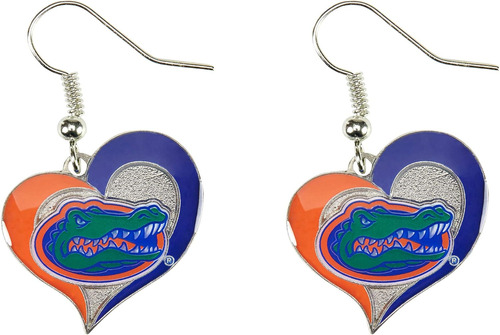 Pendientes Corazón Remolino De Florida Gators De Ncaa