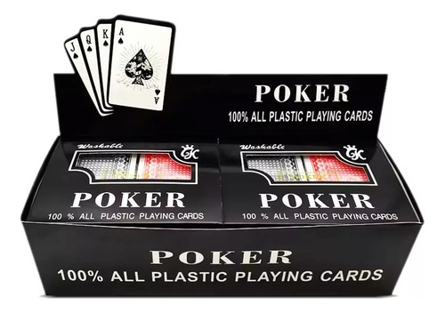 Naipe Ingles Cartas Inglesa Baraja Ingles Plastificado Poker Multicolor Baraja Inglés