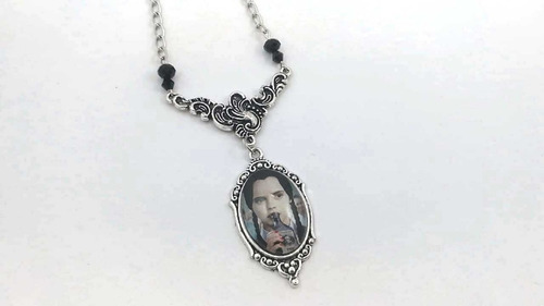 Collar Merlina Addams Veneno Gotico Goth Dark