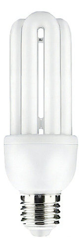Lâmpada Mini Compacta Reta 10w 127v E27 Branco Frio 3 Peças Cor Da Luz Branco-frio