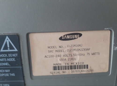 Imagen 4 de 4 de Tv Samsung De Cajon 21 Pulgadas